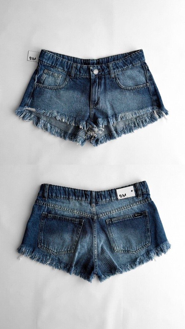 Producto - Short tiro bajo España - azul claro