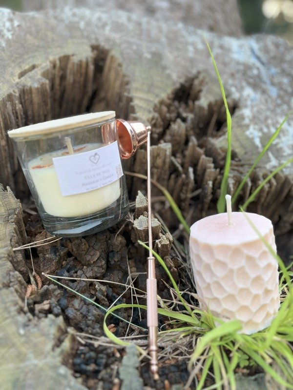 Producto - Kit Deco 1: Apaga vela + Vela Cilíndrica + Vela Whisky