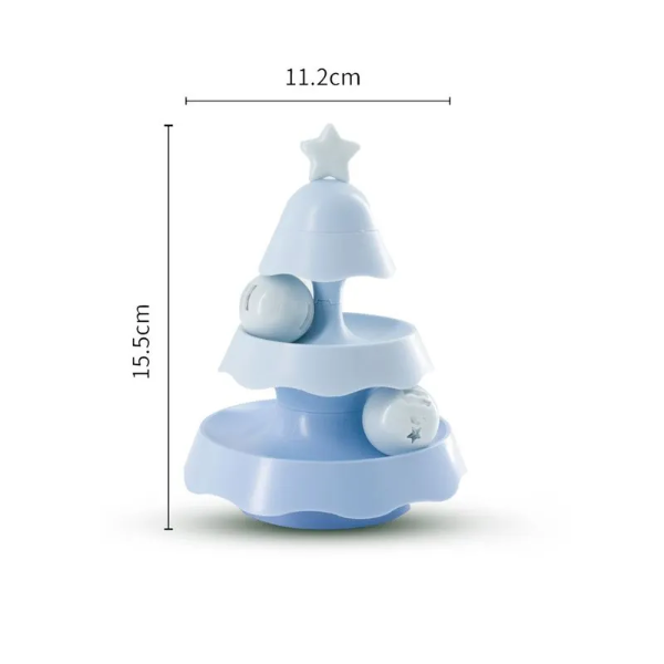 Producto - ÁRBOL DE PELOTITAS CON CASCABEL HIERBA GATERA Y LUCES - 3
