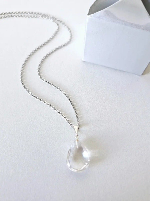 Producto - Collar Gota Cuarzo Cristal Claridad - 4