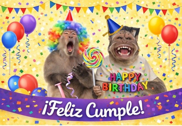 Producto - LAMINA MONITOS FELIZ CUMPLE RECTANGULAR 1