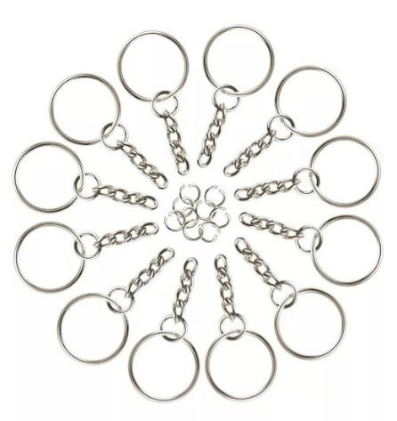 Producto - ARGOLLA CON CADENA PARA LLAVERO X 1000 U