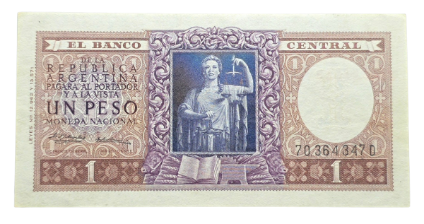 Producto - 1 Peso Justicia (Mazzaferri - Laurencena) Bott.1918 VF - 0