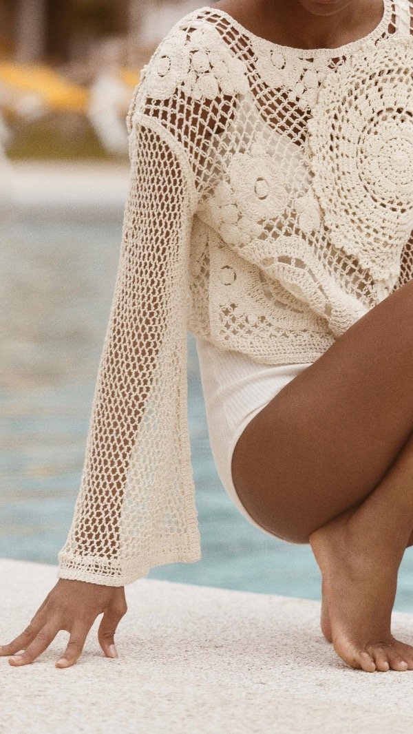 Producto - Top de crochet Zara TS - 4