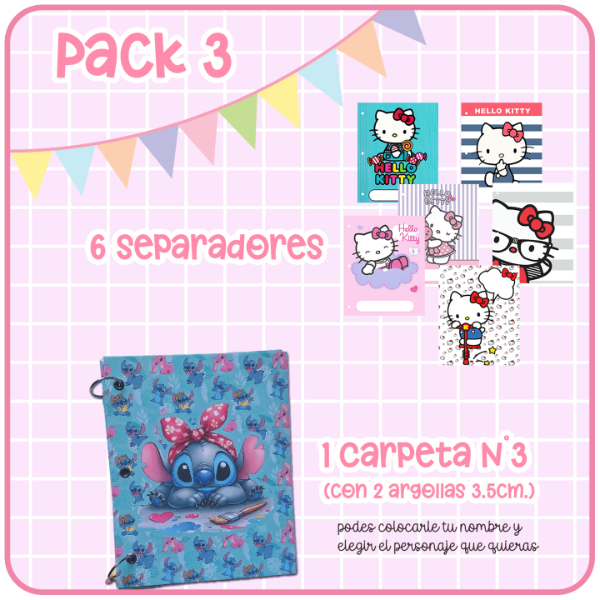 Producto - Combo 3 - Separadores y Carpeta