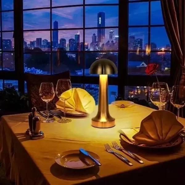 Producto - Velador touch 3 tonos dorada