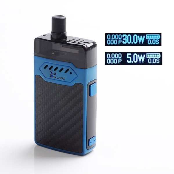 Producto - HELLVAPE GRIMM POD KIT - BLUE CARBON FIBER