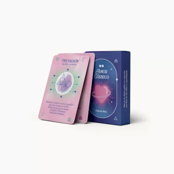 Producto - ORACULO MINI - AMOR COSMICO - CAPSULA DORADA