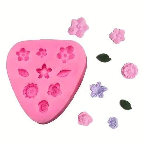 Producto - MOLDE FLORES X7 Y HOJAS