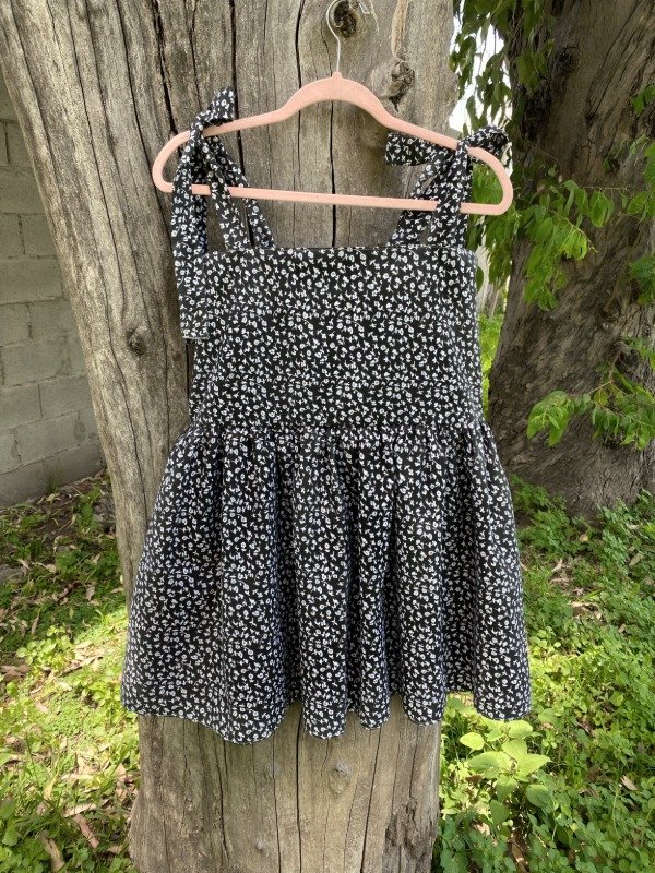 Producto - Vestido Marlene Floreado Negro (por encargue)