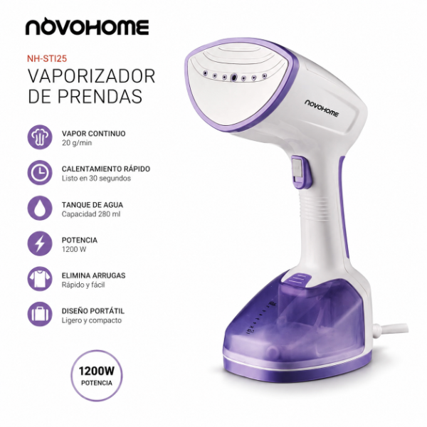 Producto - VAPORIZADOR DE PRENDAS NOVOHOME NH-STI25