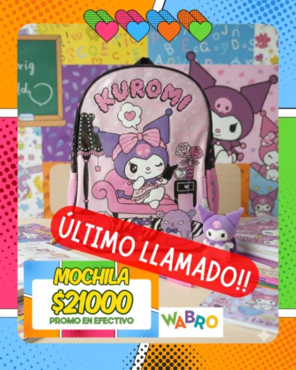 Producto - Mochila Kuromi Wabro