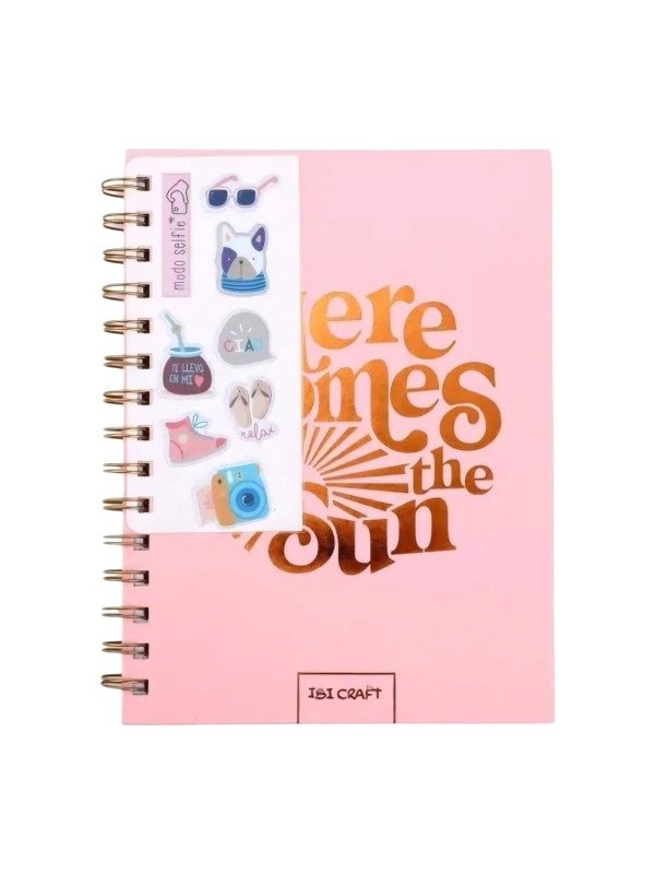 Producto - Ibi Craft Cuaderno Stickers 80hojas Color Beige - Here Comes the Sun