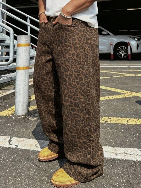 Jean animal print