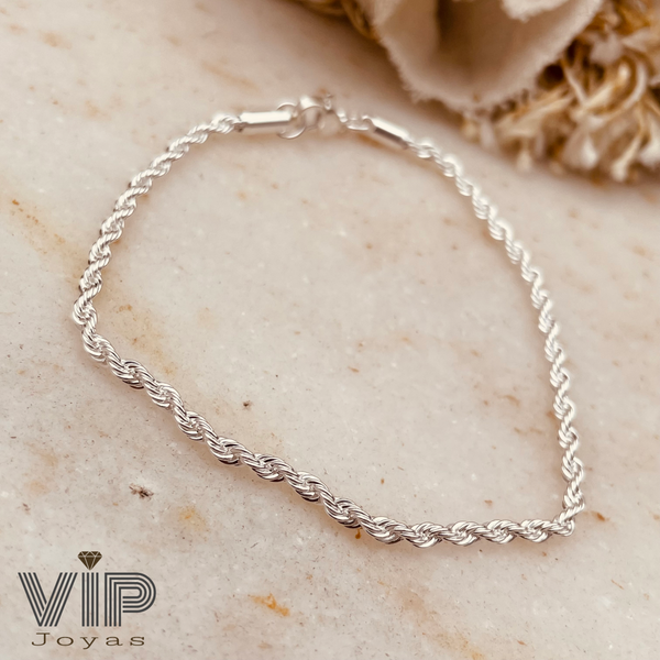 Producto - Pulsera Turbillon Fina Acero Blanco