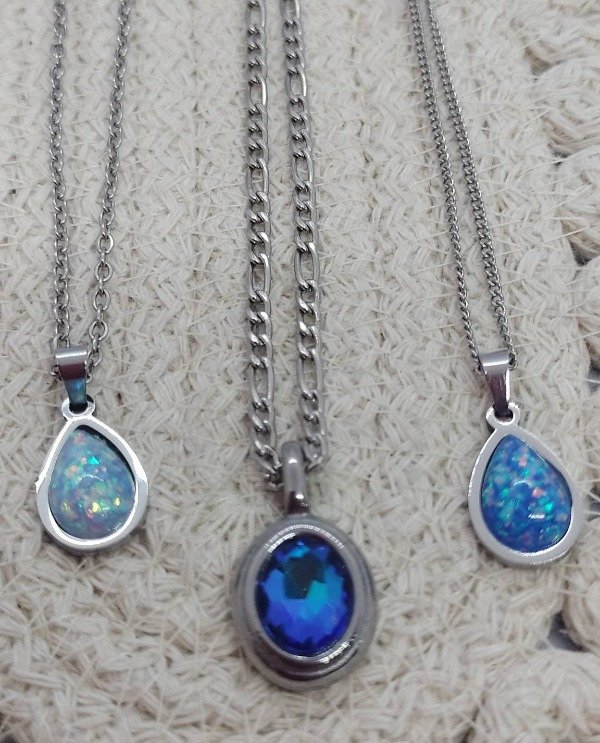 Producto - Dije gota  azul