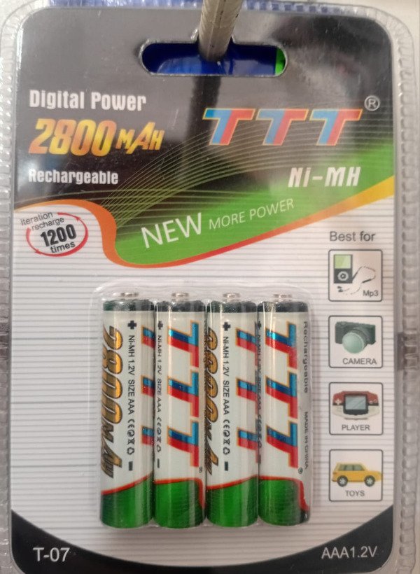 Producto - Pilas Recargables TTT AAA