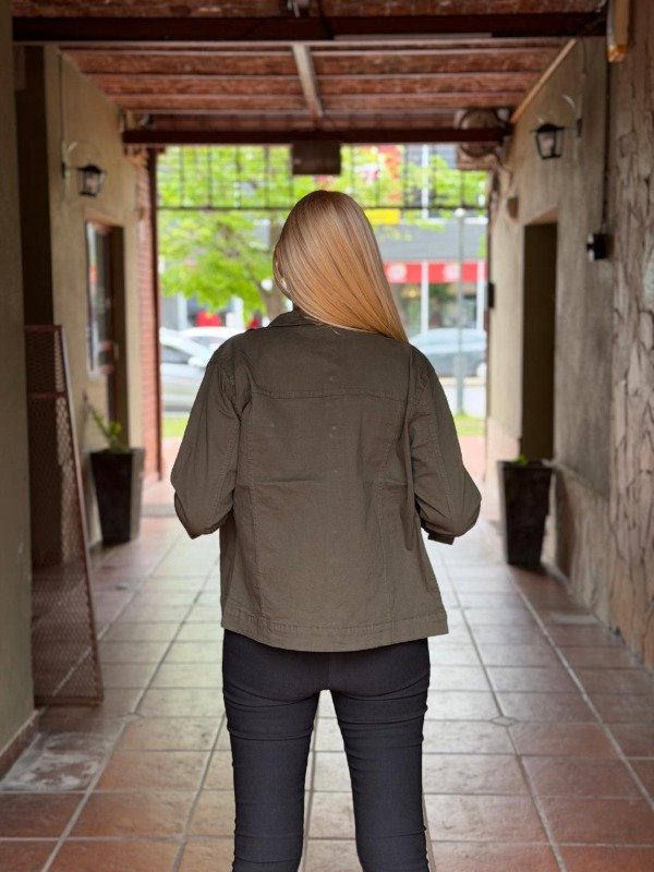 Producto - CAMPERA PIAVE VERDE JEAN ELASTIZADA - 2