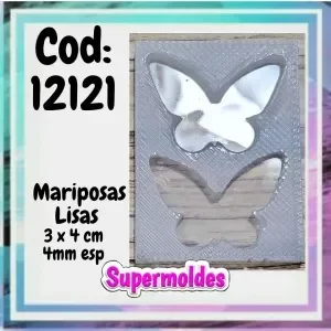 Producto - Mariposas x 2 lisa molde de silicona 12121