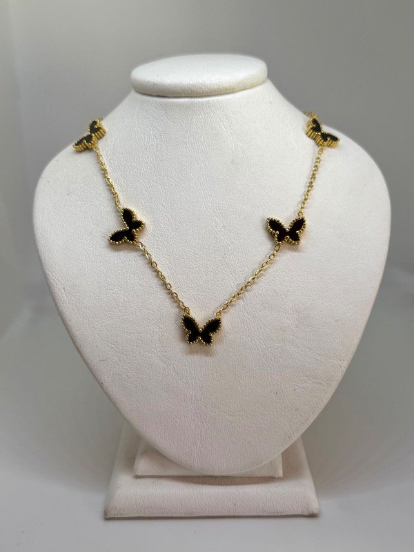 Producto - Collar cinco mariposas negras A.D