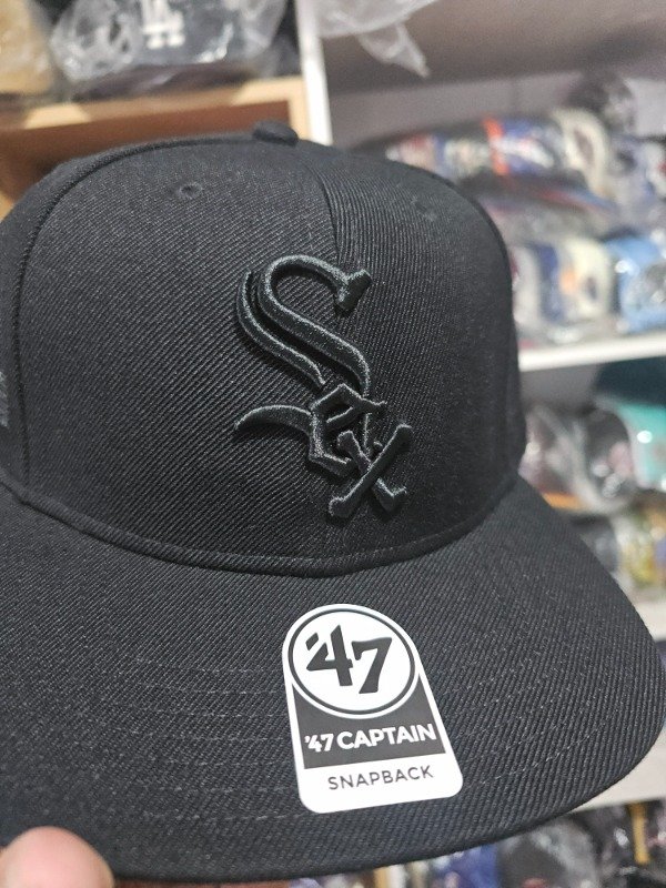 Chicago white sox total black world series 2005 '47 brand snapback — imagen 2
