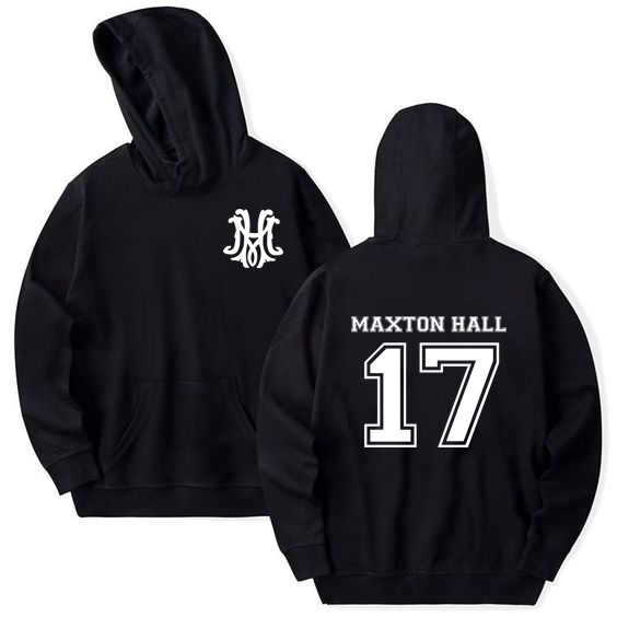 Producto - Buzo negro doble estampa Maxton Hall