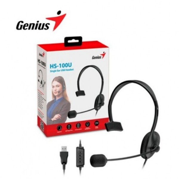 Producto - Auricular Genius Hs-100u Black Usb