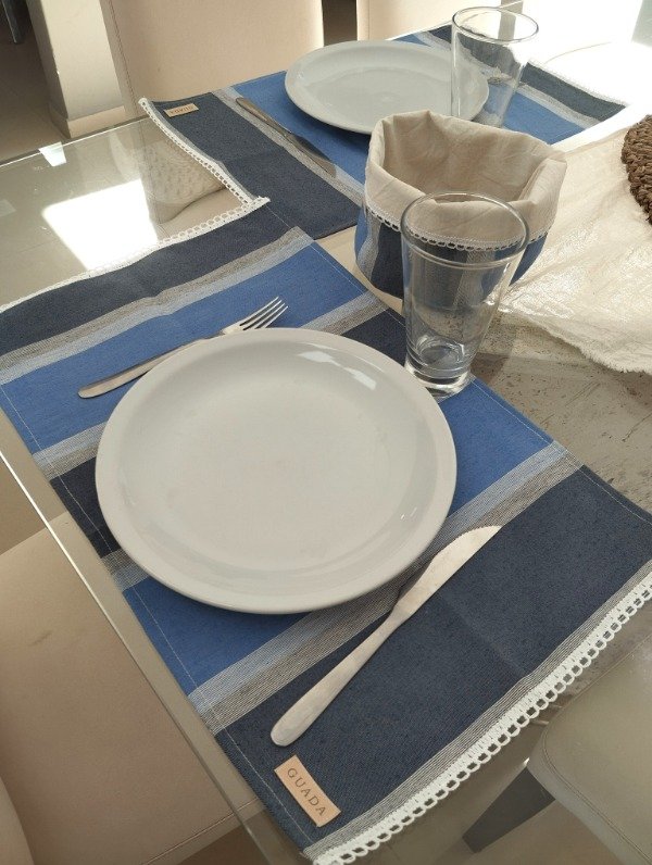 Producto - INDIVIDUALES X 4 MAR AZUL