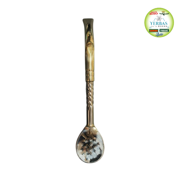 Producto - BOMBILLA PICO DE LORO ALPACA Y BRONCE CINCELADA (mod 23)