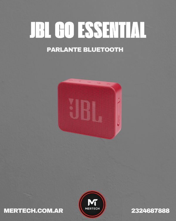 Producto - PARLANTE JBL GO ESSENTIAL ROJO (5637)