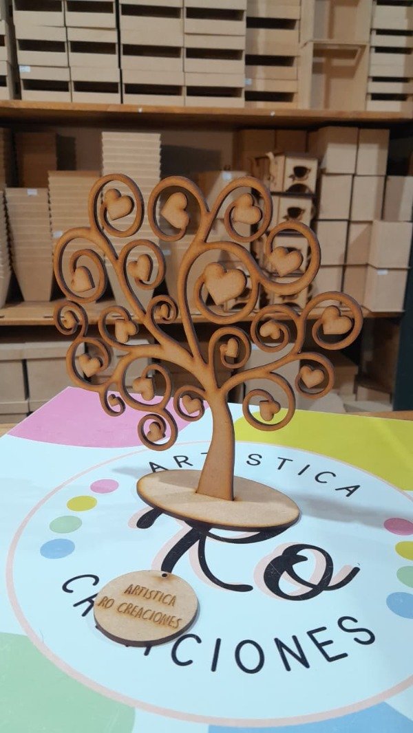 Producto - ARBOL DE LA VIDA CON CORAZONES