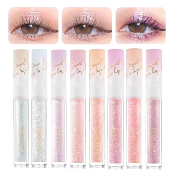 Producto - Sombra Liquida Gege Bear Jewels Tears GX1108 Destellos Holográficos