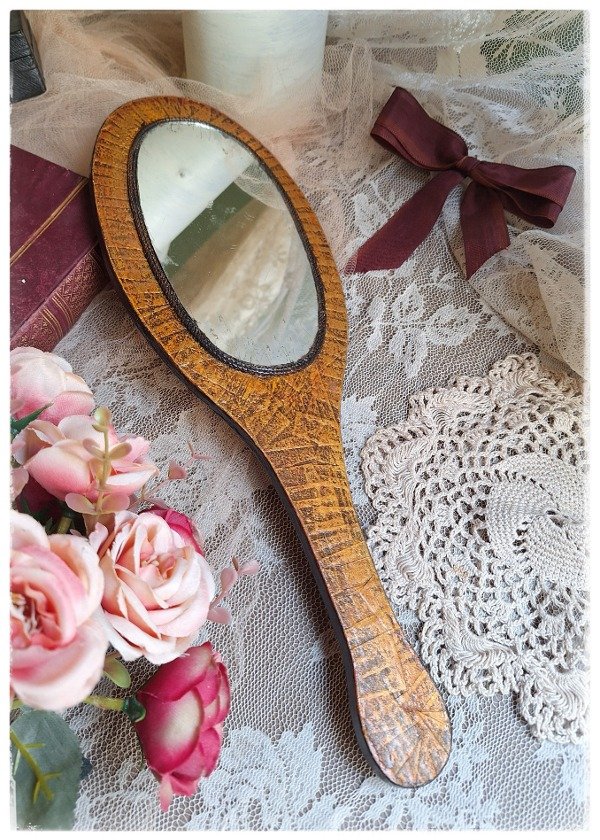 Producto - Espejo de Mano madera