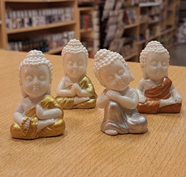 Producto - Buda Meditación Blanco x 4 unidades 5,5 cm