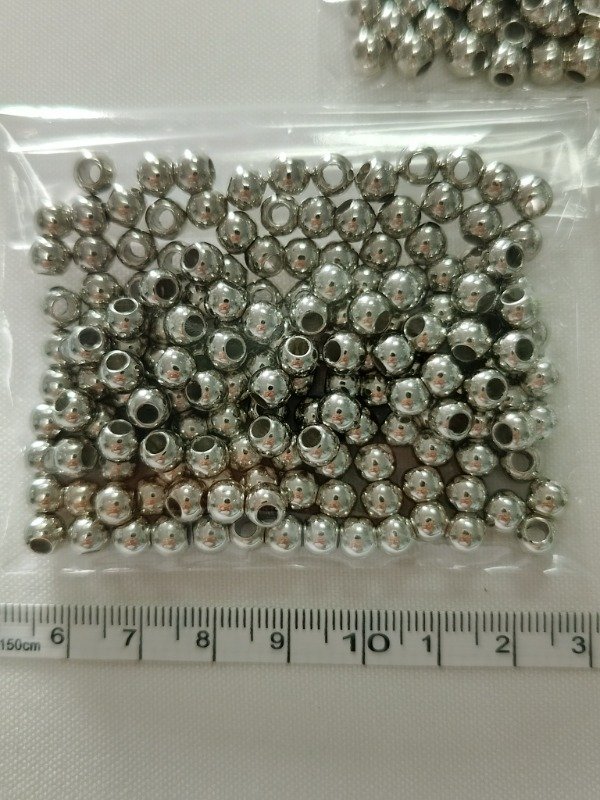 Producto - Bolitas plásticas metalizadas 6 mm - 1
