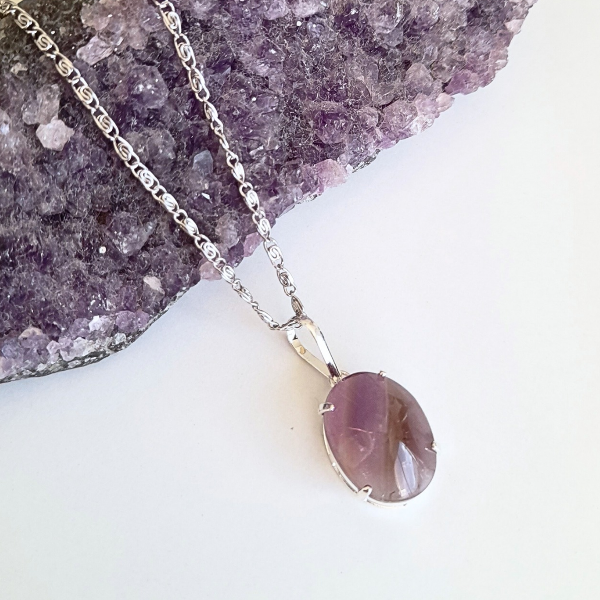 Producto - Collar Amatista engarzado