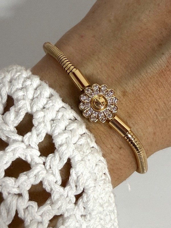 Producto - PD200 Pulsera Pandora cierre margarita con micropave