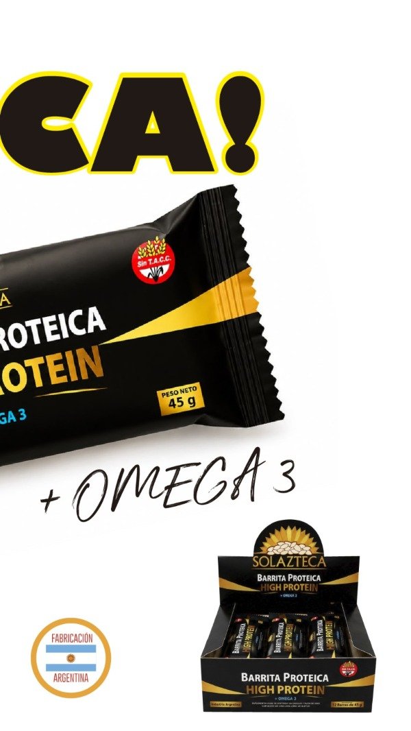 Producto - Barrita high protein + omega 3 x 12 unidades - 3