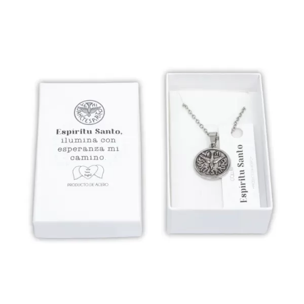 Producto - Collar acero Espíritu Santo