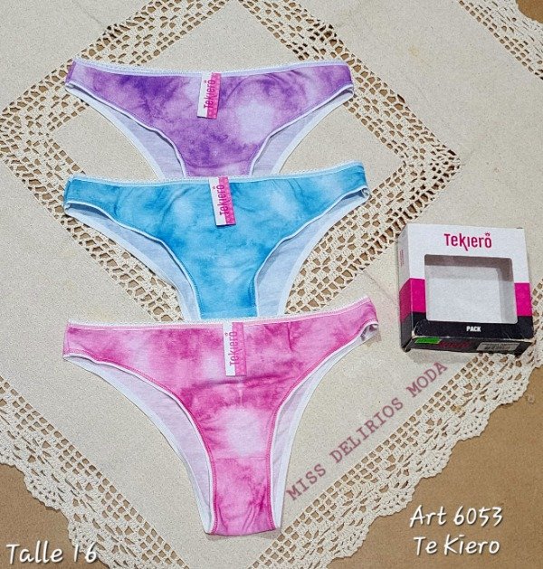 Producto - Pack X3 Bombachas Juveniles Art 6053 Talle 16