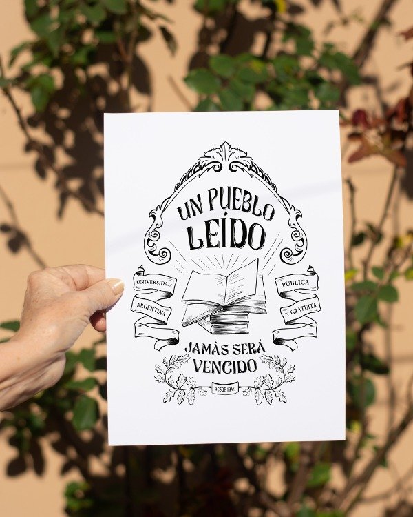 Producto - Un pueblo leído jamás será vencido poster