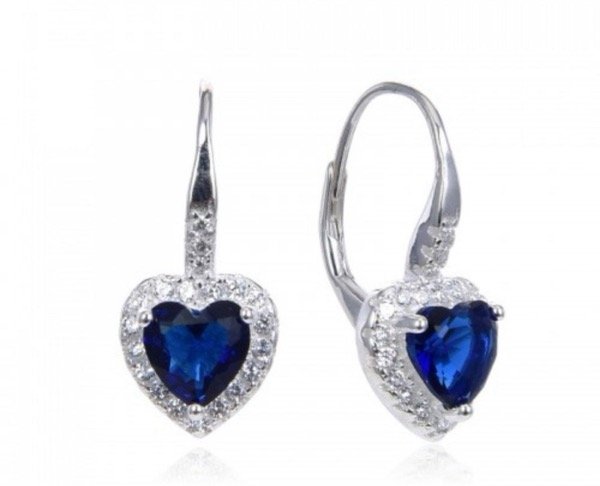 Producto - Argollas Brisura Blue Plata 925