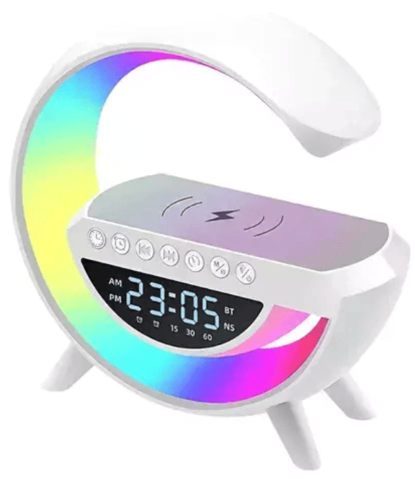 Producto - Parlante Con Despertador Luz Rgb Reloj