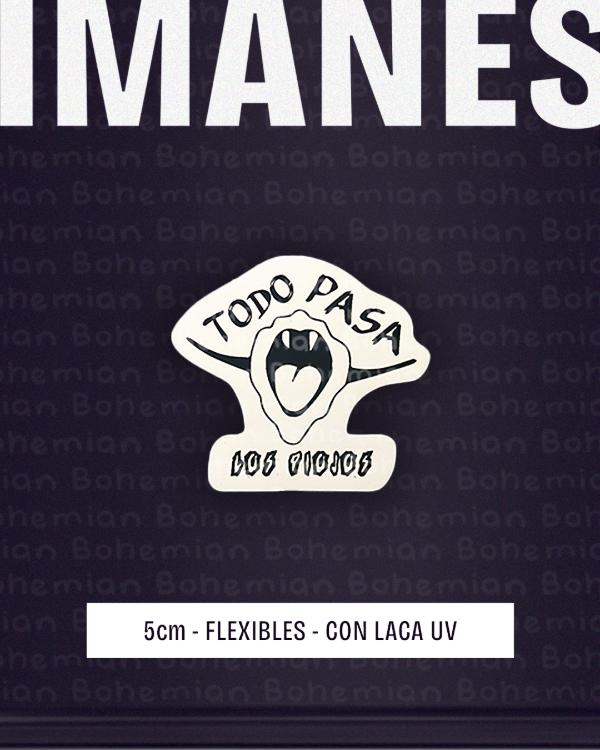 Producto - Iman LOS PIOJOS con LACA UV - Rock Nacional