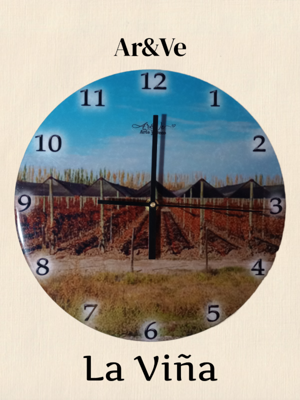 Producto - Reloj de Pared 3D La Viña