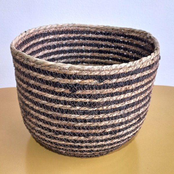 Producto - CESTO GRANDE NATURAL Y NEGRO