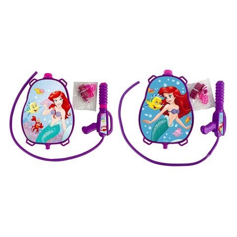 Producto - PISTOLA LANZA AGUA CON MOCHILA PRINCESAS 42X30X6CM X UNIDAD COLORES SURTIDOS