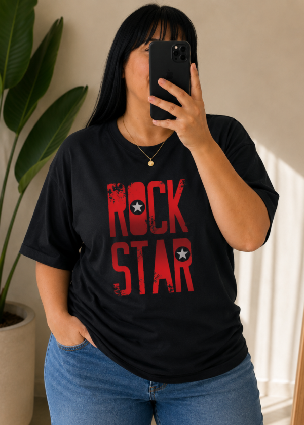 Producto - Remeron Oversize Negro T4 (Rock Star)