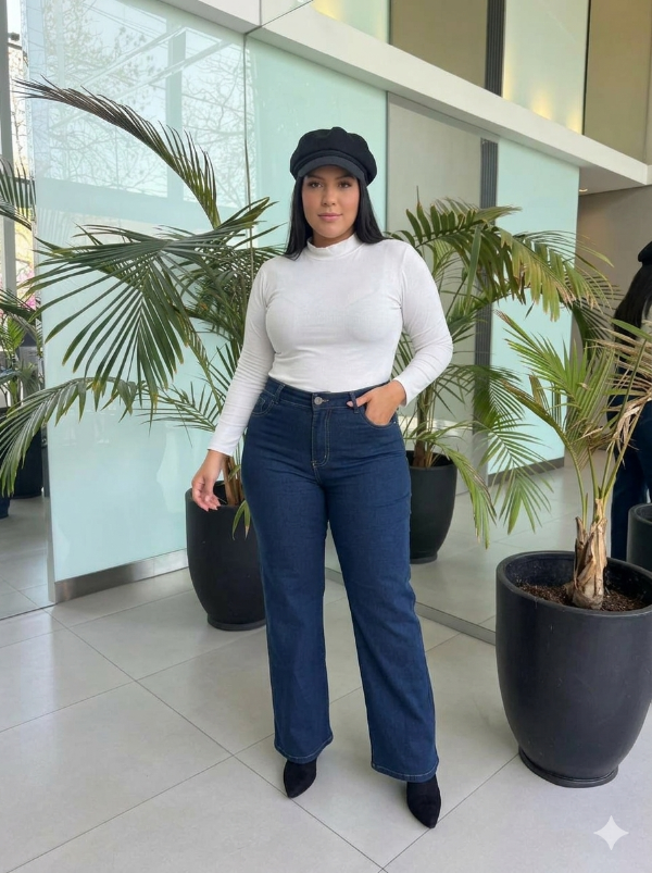 Producto - WIDE LEG ELASTIZADO AZUL INTENSO