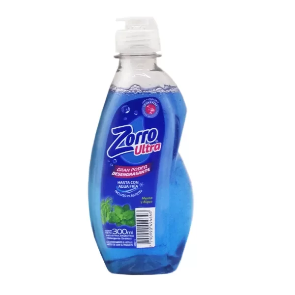Producto - DETERGENTE ZORRO - MENTA - 300ML
